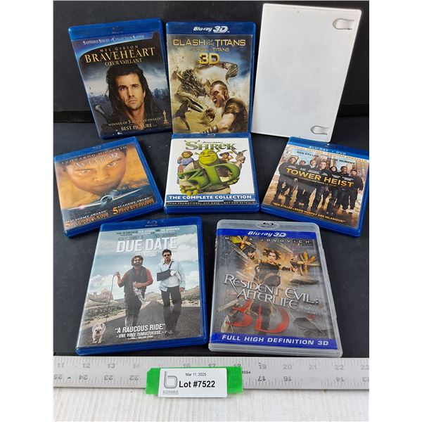 Assorted Blu Ray Discs