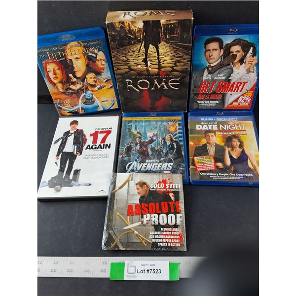 Assorted Blu Ray and DVD Set