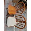 Image 4 : Wooden Table and 4 Chairs.  Table has Leaf