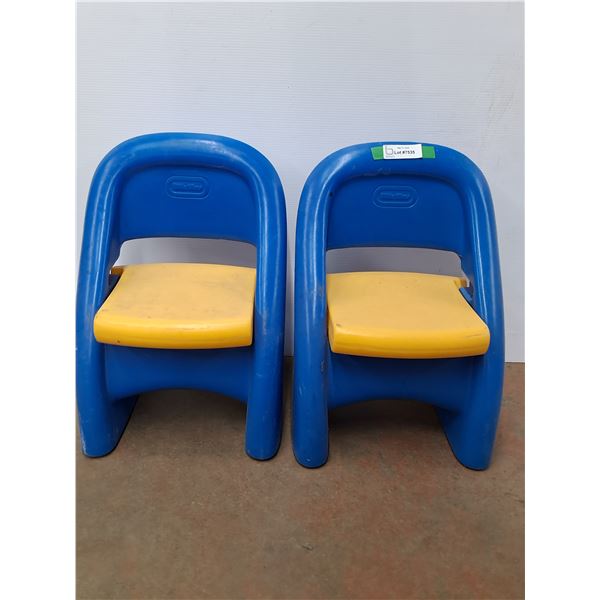 2 Little Tykes Childrens Plastic Chairs