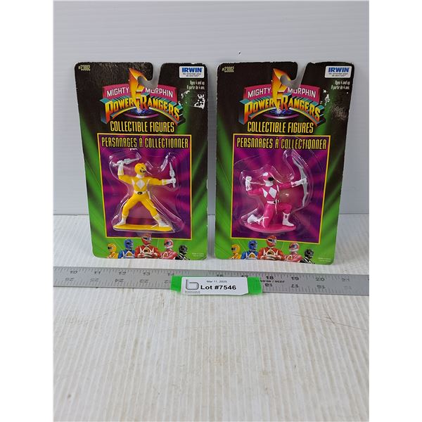 Irwin Pink and Yellow Power Rangers NIB