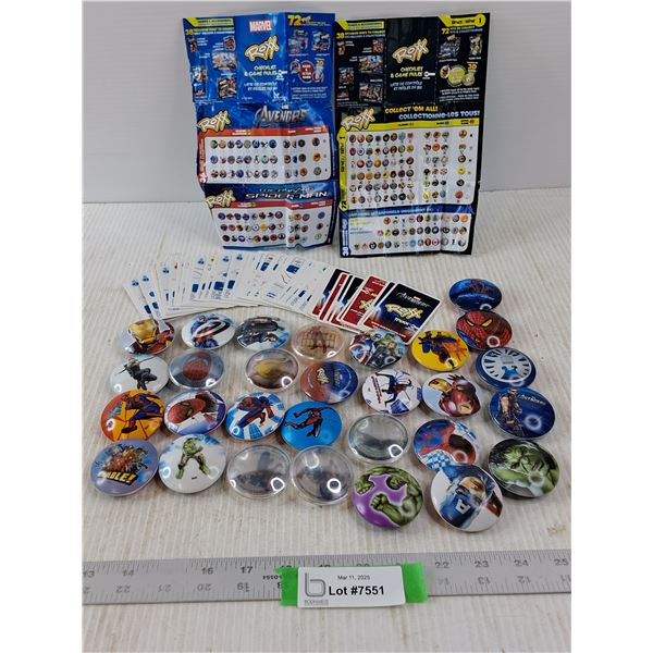 Marvel Roxx Game with Cards, rules and play pieces