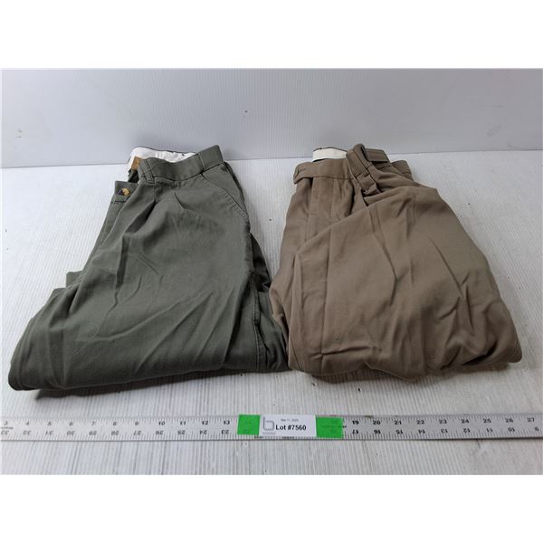 (2) Pairs of Men's Dress Pants - 36x32, 30x32