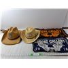 Image 1 : (2) Bandanas- Jacob's Gallery, (2) Straw Hats- Coors, Other