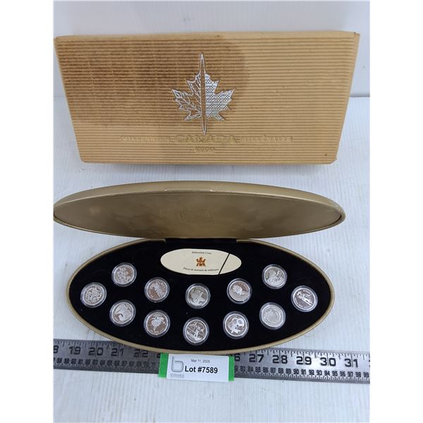 Box Set of 1999 Millenium Canadian Quarters