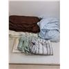Image 5 : Assorted Linens Lot with Laundry Basket