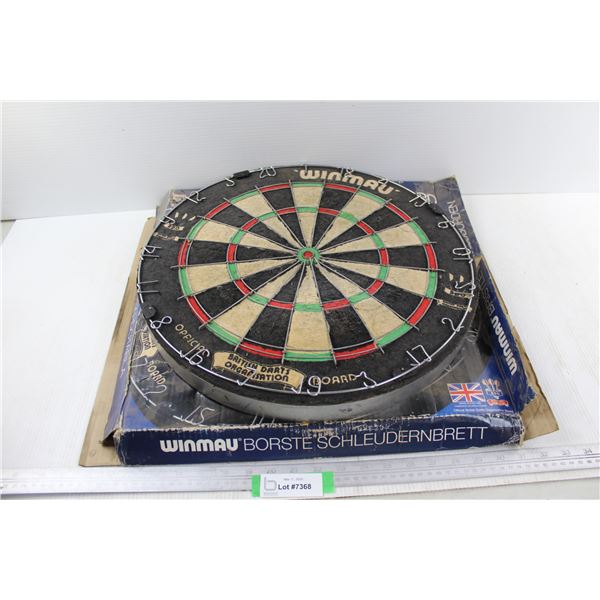 Winmu Bristle Dartboard, Some Damage - As Is