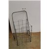 Image 1 : Vintage Metal 2 Wheeled Grocery Towing Cart- Folds Up- 33'' Tall