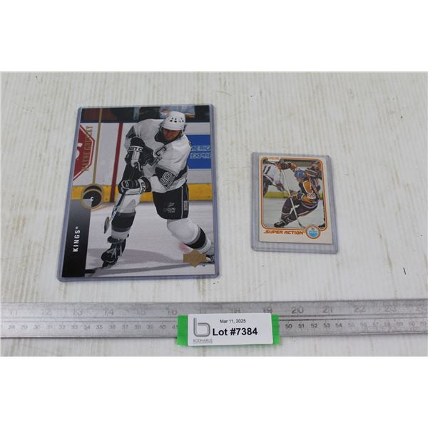 Wayne Gretzky 1981-82 Hockey Card & Gretzky Oversized Print