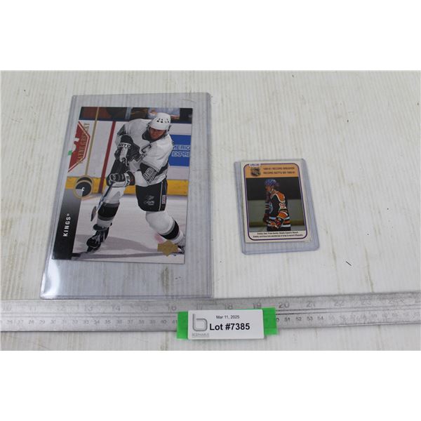 Wayne Gretzky 1980-81 Hockey Card & Gretzky Oversized Print