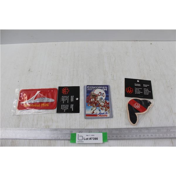 1984 Montreal Concordes CFL Schedule, (2) 1976 Olympic Crests