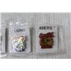 Image 3 : Lot Of (3) NFL Coca- Cola Sponsored Team Pins, Lions, 49ers, Misc
