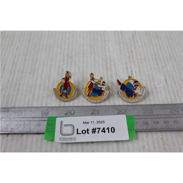 (3) 100 Year Ukrainian Heritage In Canada Pin Set