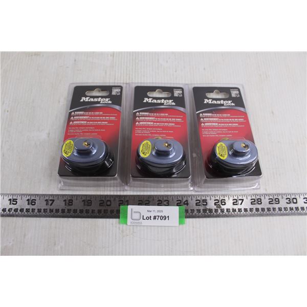 (3) Master Locks (NIB)