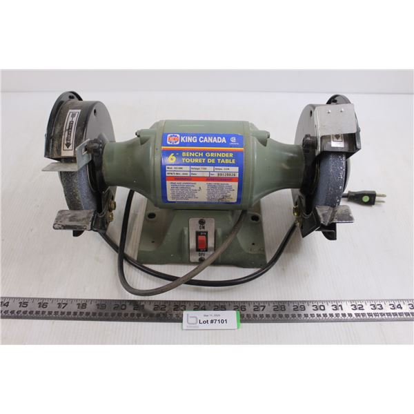 King Canada 6" Bench Grinder - Powers On 14.5" x 8.5" x 8.5"