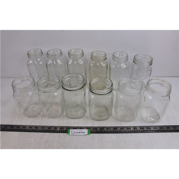 (12) Mason Jars