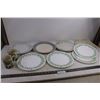 Image 1 : (8) Assorted Dinner Plates, Pair of "Owl" Mugs
