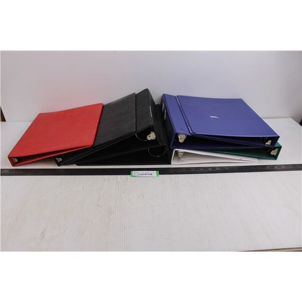 (8) 3-Ring Binders