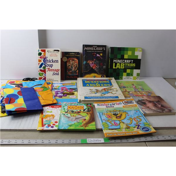 (11) Kids' Books- Dumbo, Series of Unfortunate Events, Chicken Soup for Teenage Soul, Misc. and Gift