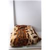 Image 1 : Leopard Print Fleece Blanket Approx. 87" Long x 74" Wide