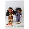 Image 1 : (2) Indigenous Dolls with Stands Up to 11.5" Tall-As Is