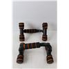 Image 2 : (2) Push Up Bars, (2) 10 Lb. Weights