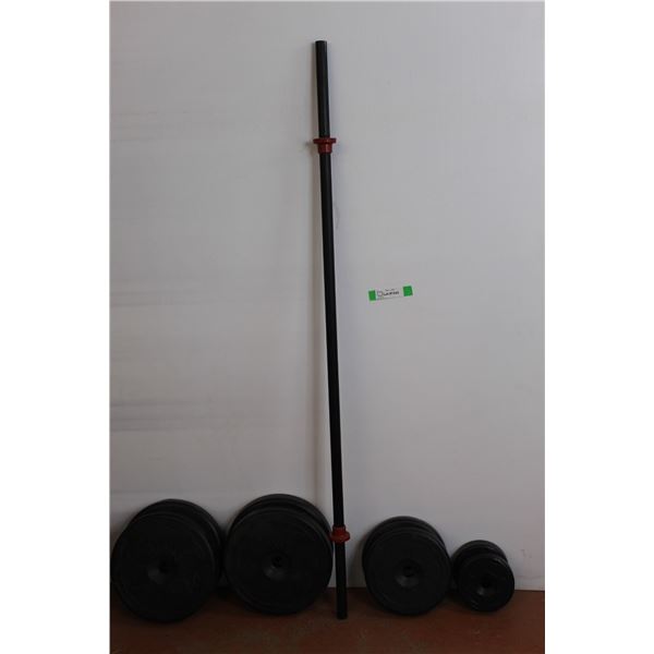 *Barbell with (8) Weights- 5 Kg, 2.5 Kg, 1 Kg WILL NOT SHIP