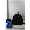 Image 1 : Nike Backpack, Set of 3 Lb. Weights, Paper Divider