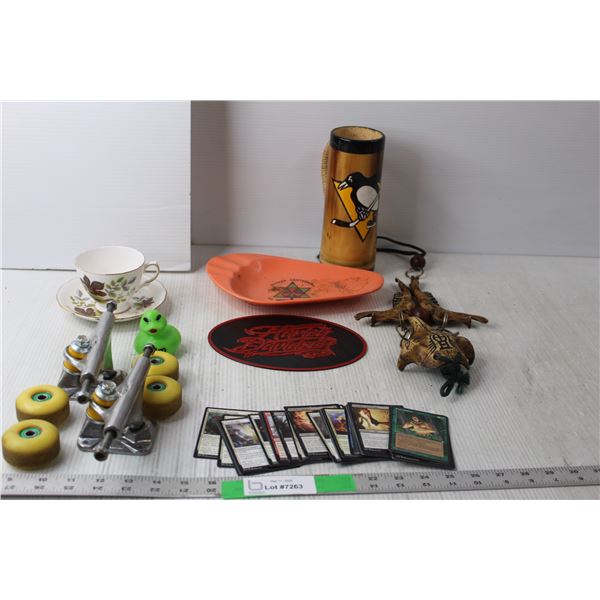 Pittsburgh Penguin Mug 8.25" Tall, Skateboard Wheels & Wheel Mounts, Queen Anne Bone China Tea Cup &