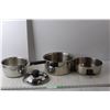 Image 1 : (3) Stainless Steel Pots Up to 10.5" Wide/5" Tall, One Lid