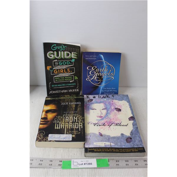 (4) Books- Guy's Guide to God, Girls & The Phone In Your Pocket, Earth Angels, Iron Warrior, Circle 
