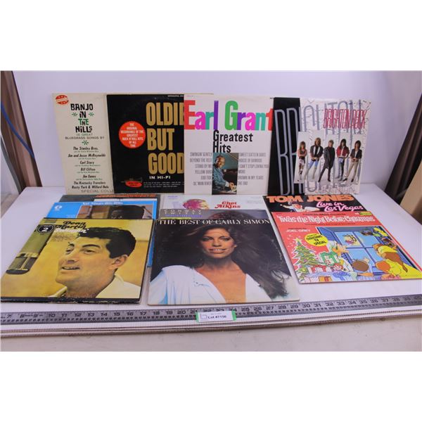 (12) Vinyl Records (Dean Martin, Carly Simon, Tom Jones)