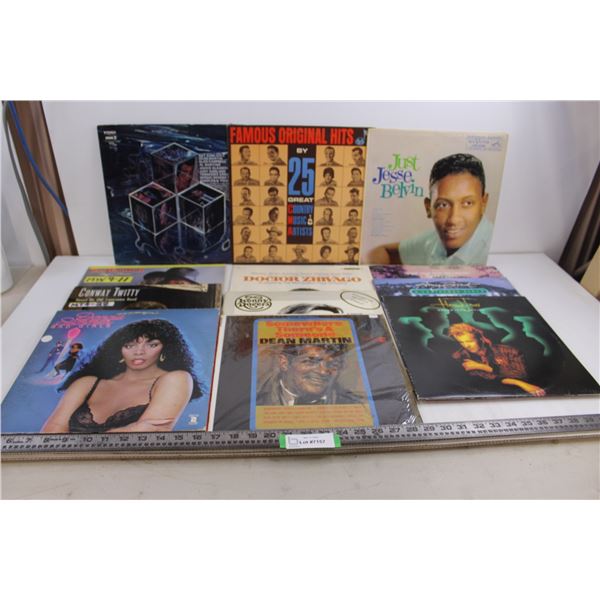 (12) Vinyl Records (Dean Martin, Kenny Rogers, Donna Summer)