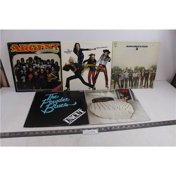 (5) Vinyl Records (Argent, Honeymoon Suite, Edgar Winter Group)