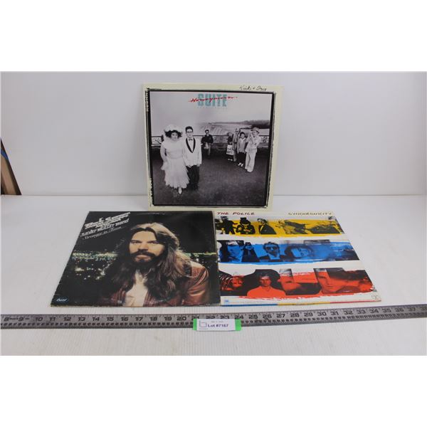 (3) Vinyl Records (Honeymoon Suite, The Police, Bob Seger)