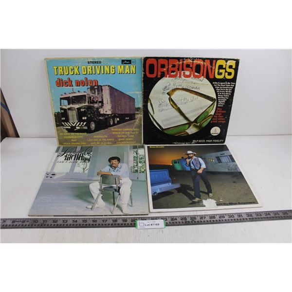 (4) Vinyl Records (Lionel Richie, Dan Seals, Roy Orbison)