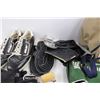 Image 3 : Curler's Lot (Shoes - Sole Size 12" Approx, Sliders, Knee Pads, Gloves, Nylon Tote Bags)