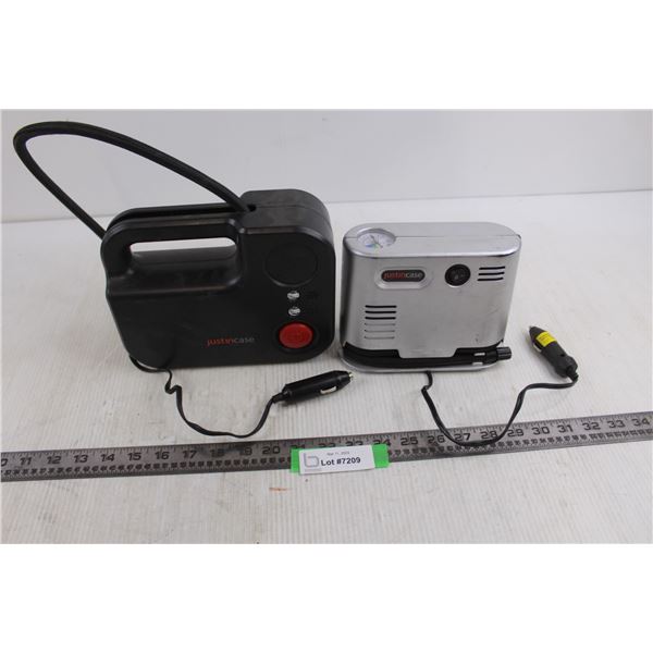 (2) Justincase Roadside Air Compressors - Untested