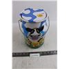 Image 1 : Chupa Chups Tin Home Made Coin Bank - Empty 9.5" Tall