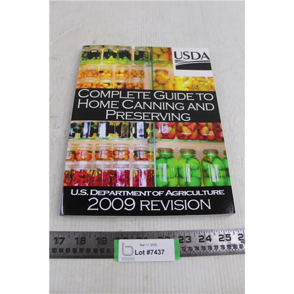 Soft Cover Book "USDA Complete Guide to Home Canning & Preserving"