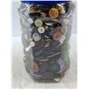 Image 2 : Large Plastic Container full of Buttons