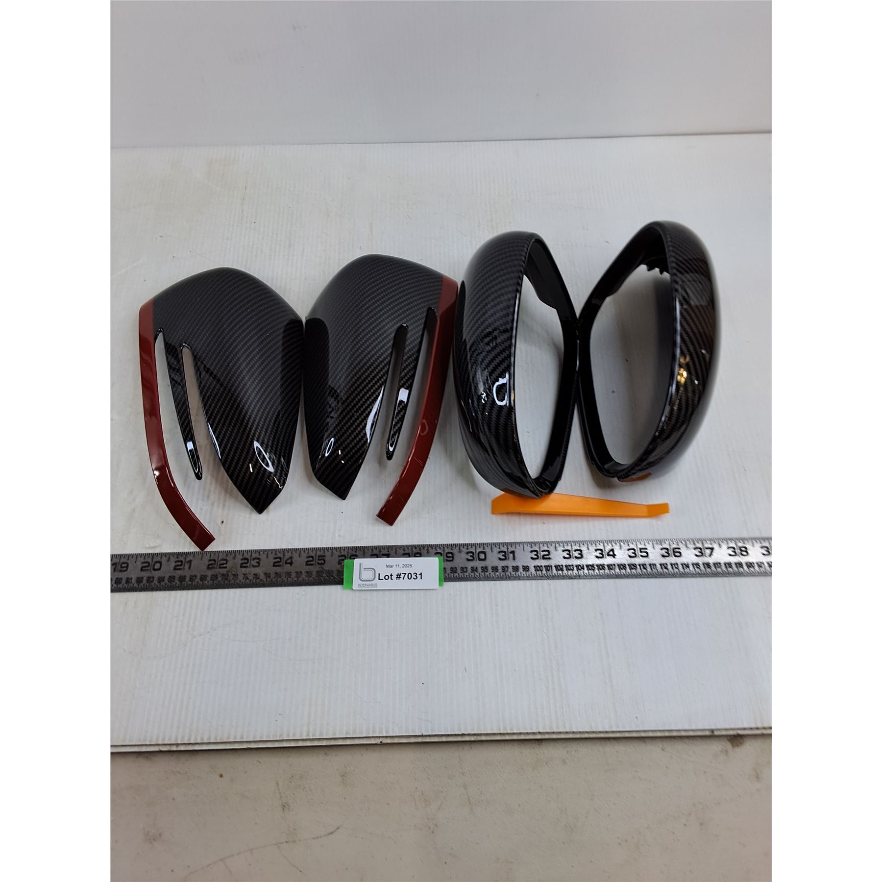 Car Side View Frame (2) Pairs of Auto Side Mirror Frames - Bodnarus Auctioneering