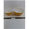 Image 1 : Set of 2 Pyrex Mixing Bowls