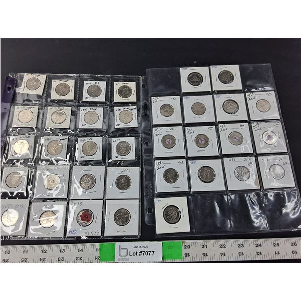 Lot of Canadian Quarters