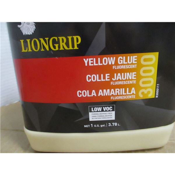 FREIGHT DAMAGE/STORE RETURN (AS IS):  LIONGRIP YELLOW GLUE (3.78L) - JUG