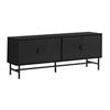 Image 1 : MONARCH 60" TV STAND WITH 2 CLOSED CABINETS, RETAIL $371