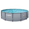 Image 1 : FUNSICLE 16FT X 48IN ROUND OASIS ABOVE GROUND POOL, WITH SKIMMERPLUS FILTER PUMP & LADDER RETAIL $90