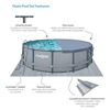 Image 2 : FUNSICLE 16FT X 48IN ROUND OASIS ABOVE GROUND POOL, WITH SKIMMERPLUS FILTER PUMP & LADDER RETAIL $90