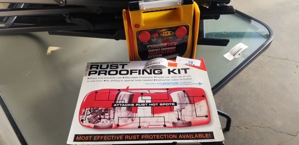 COMPACT POWER JUMP START SYSTEM AND RUST PROOFING KIT