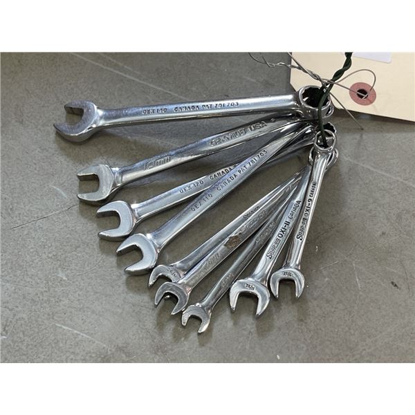 9 SNAP ON METRIC WRENCHES
